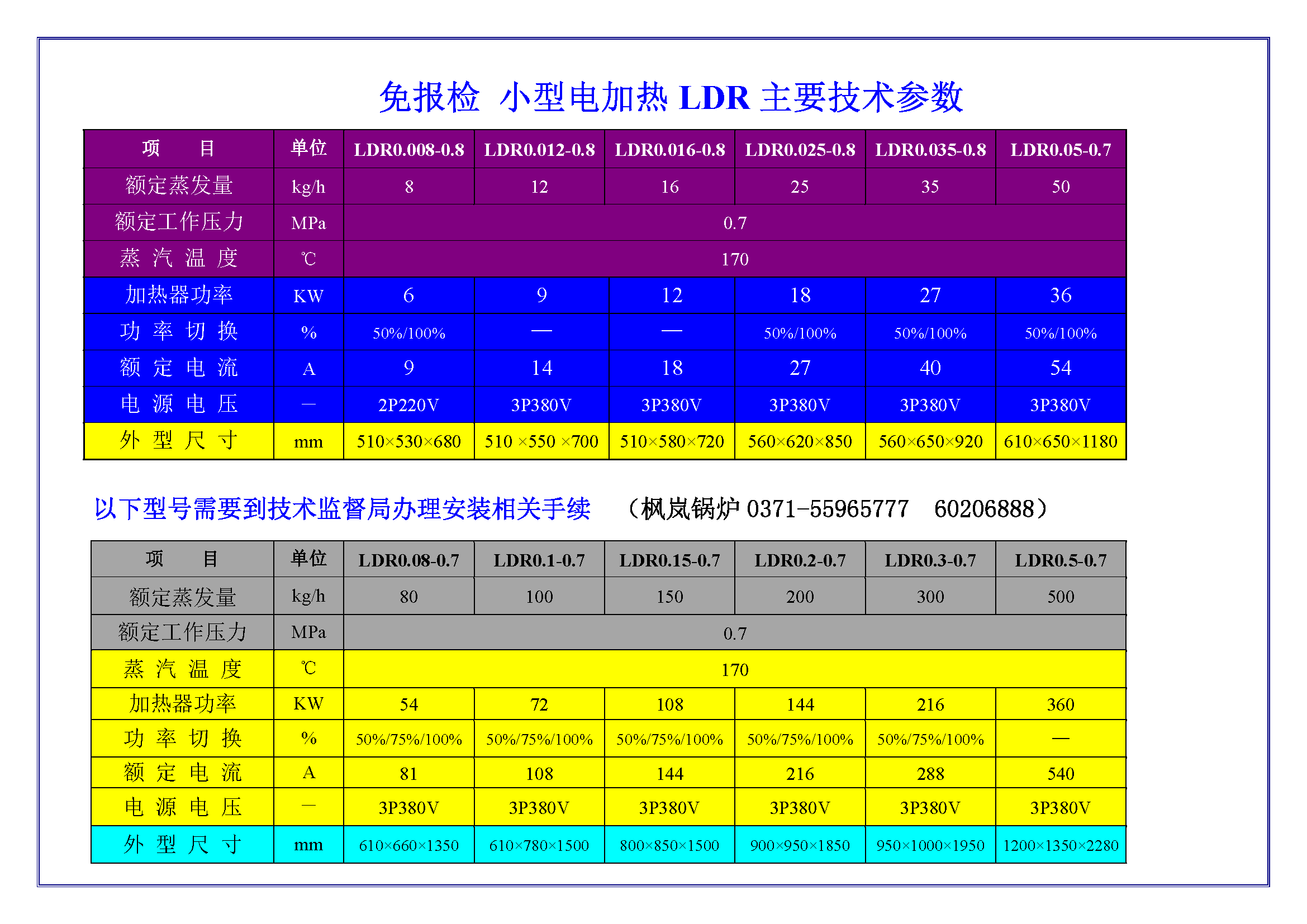 免报装不办证电加热锅炉